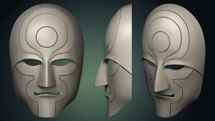 Mask (MS_0323) 3D model for CNC machine